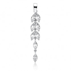 Pandantiv argint cu pietre DiAmanti Z2063CR_W-DIA (Argint 925‰ 1,7 g.)